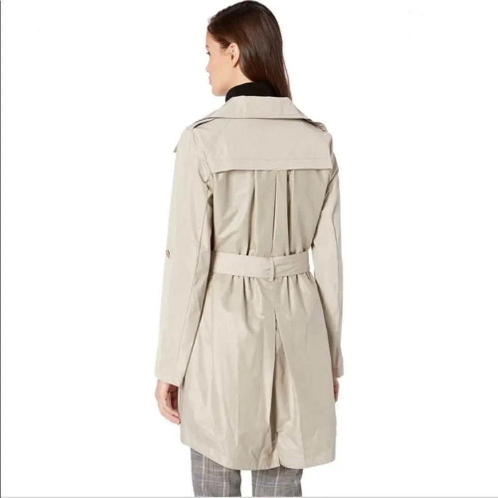 French Connection Drape Back Belted Trench Coat Palm Sand plus size 3X NWT